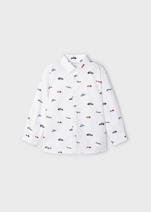 4110- L/s shirt for boy - White Mayoral