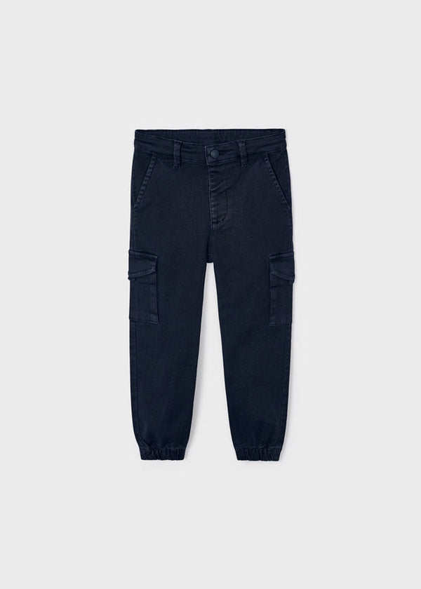4511- Cargo pants for boy - Navy Mayoral