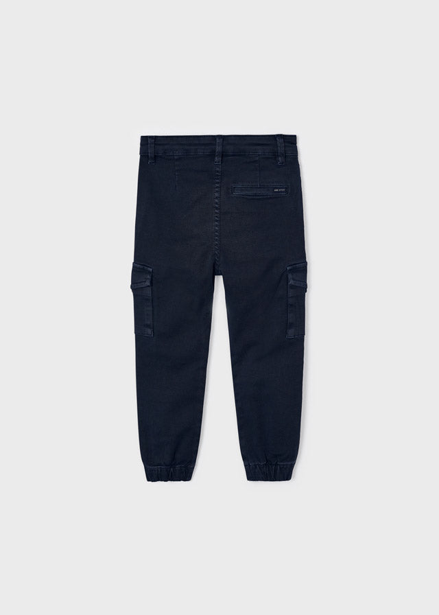 4511- Cargo pants for boy - Navy Mayoral