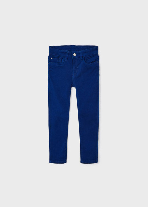 4523- Soft slim fit pants for boy - Klein Blue Mayoral