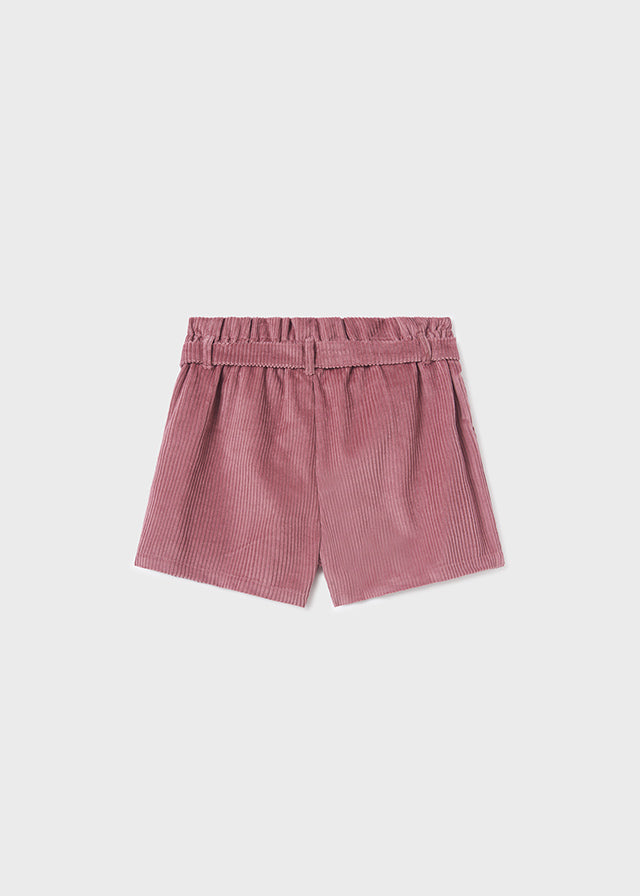 7211- Corduroy shorts for teen girl - Plum Mayoral