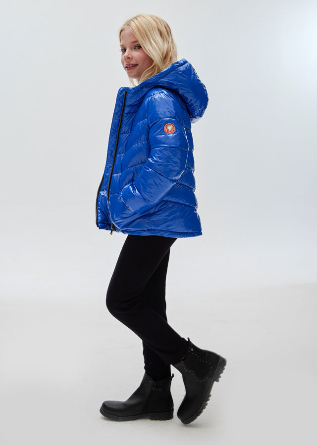 7417- Padded coat for teen girl - Klein Blue Mayoral