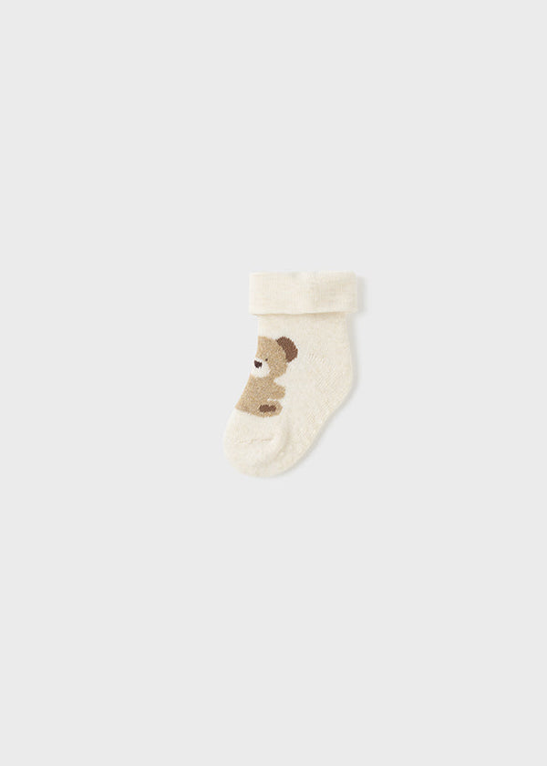 9654- Non-slip socks for newborn boy - h- Milk Mayoral