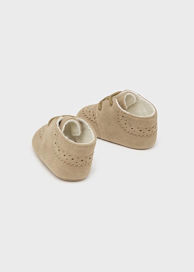 9682- Formal shoes for newborn boy - Beige Mayoral