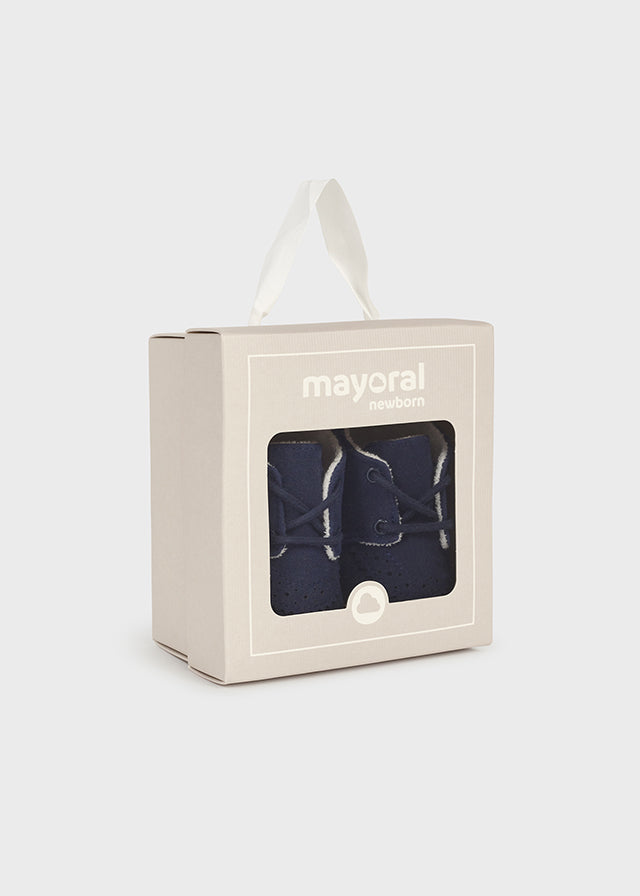 9682- Formal shoes for newborn boy - Midnight Mayoral