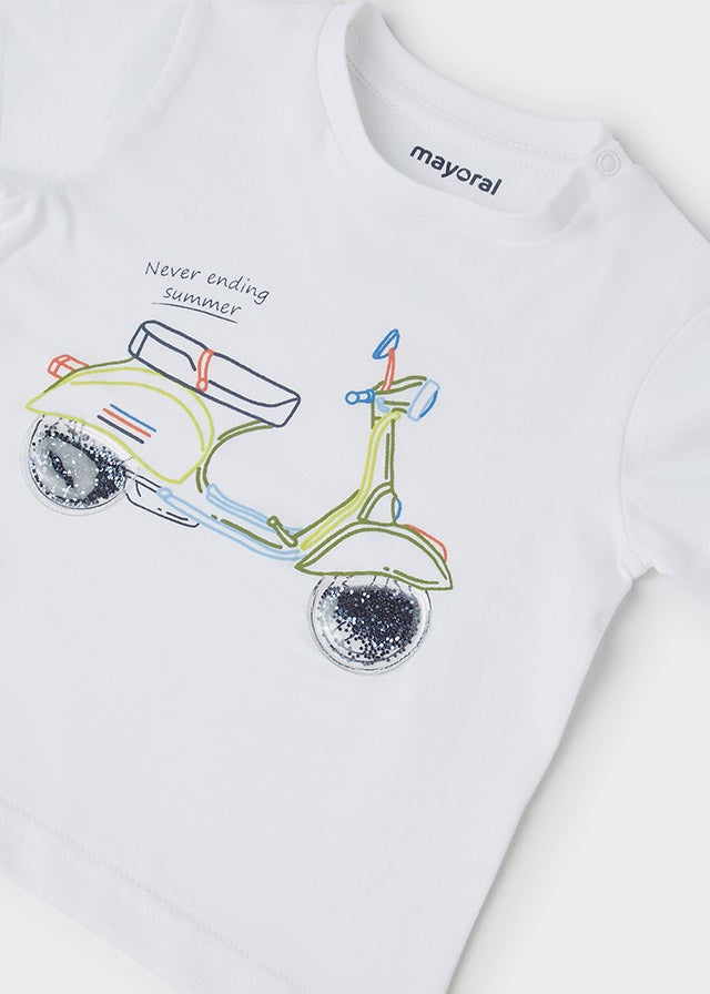 S/s t-shirt for baby boy - White Mayoral