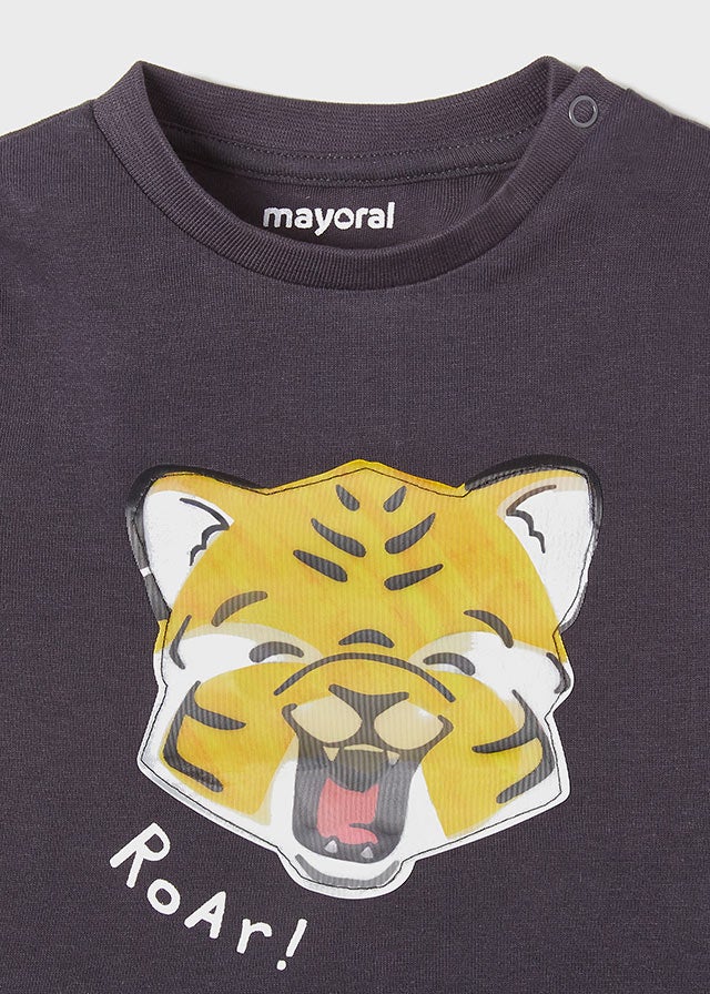 S/s t-shirt for baby boy - Dark gray Mayoral