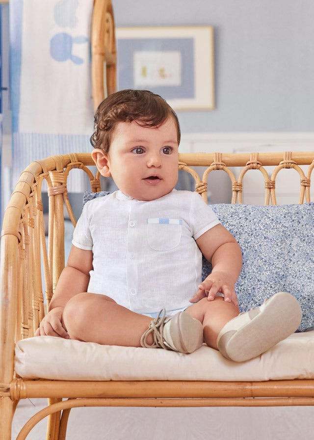 Stripes short trousers set for newborn boy - Bluebell Mayoral