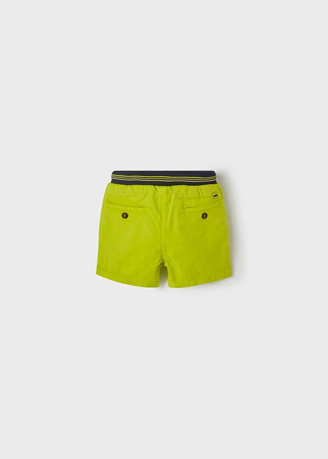 Twill bermuda shorts for baby boy - Lime Mayoral