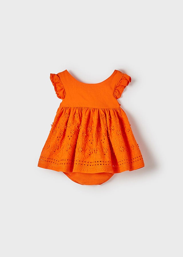 embroided aplique dress for baby girl - Tangerine Mayoral