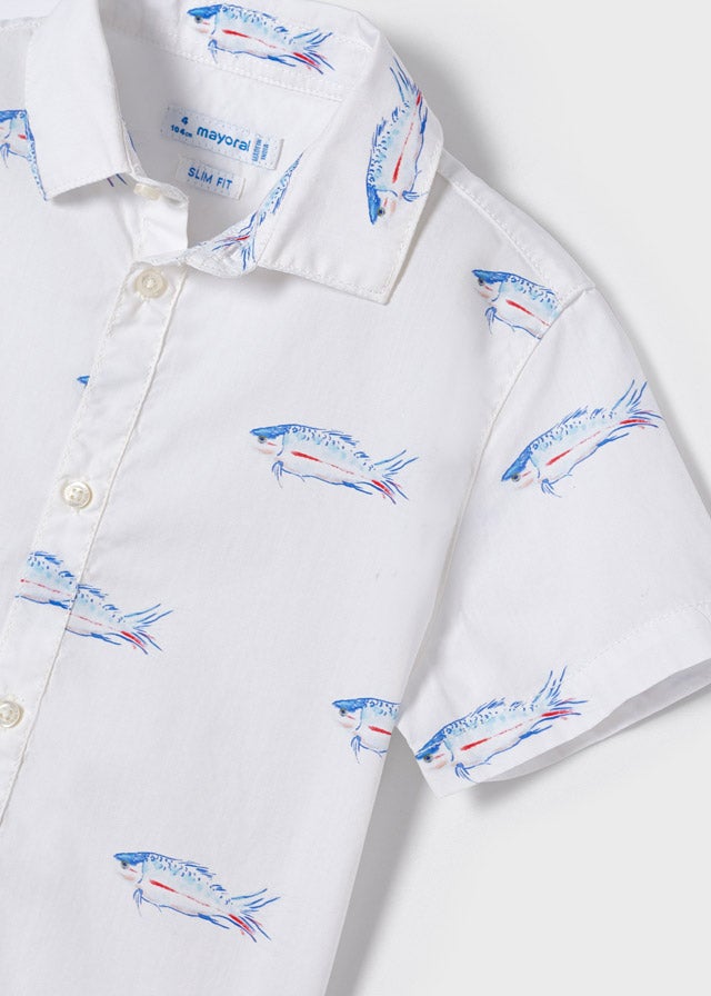 S/s printed shirt for boy - Fishes Mayoral