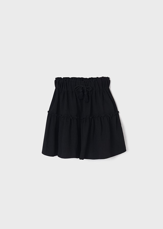 Crepe skirt for teen girl - Black Mayoral
