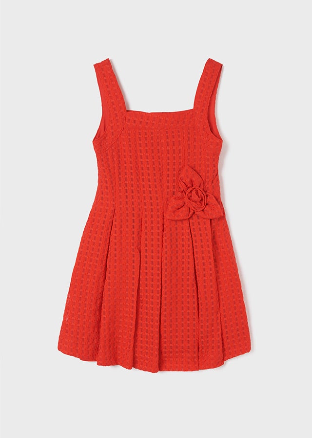 Fitted dress for teen girl - Carmine Red Mayoral