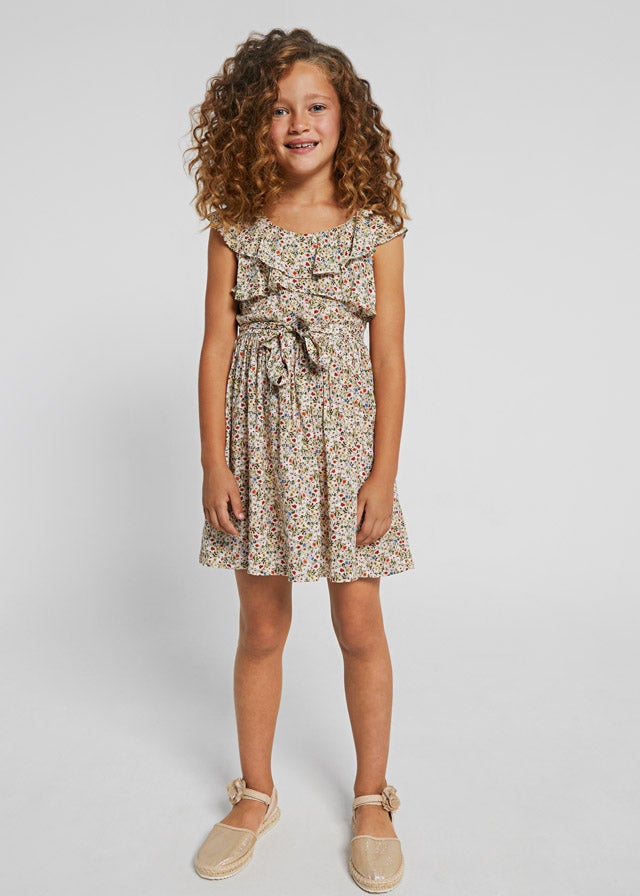 Floral dress for teen girl - Seaweed Mayoral