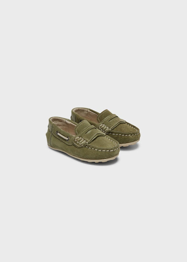 Leather moccasins for baby boy - Moss Mayoral