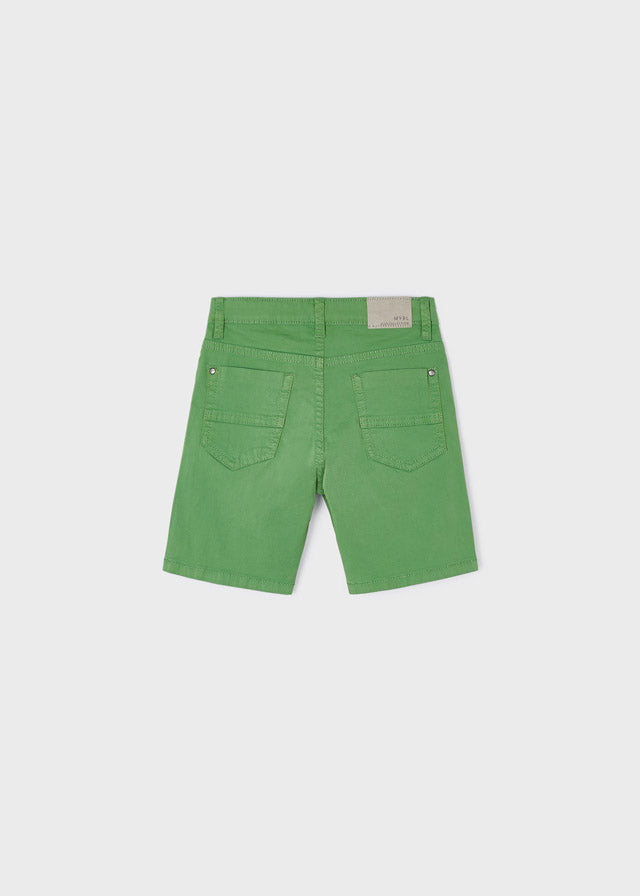 Mayoral Basic 5 pockets twill shorts for boy - Green Mayoral