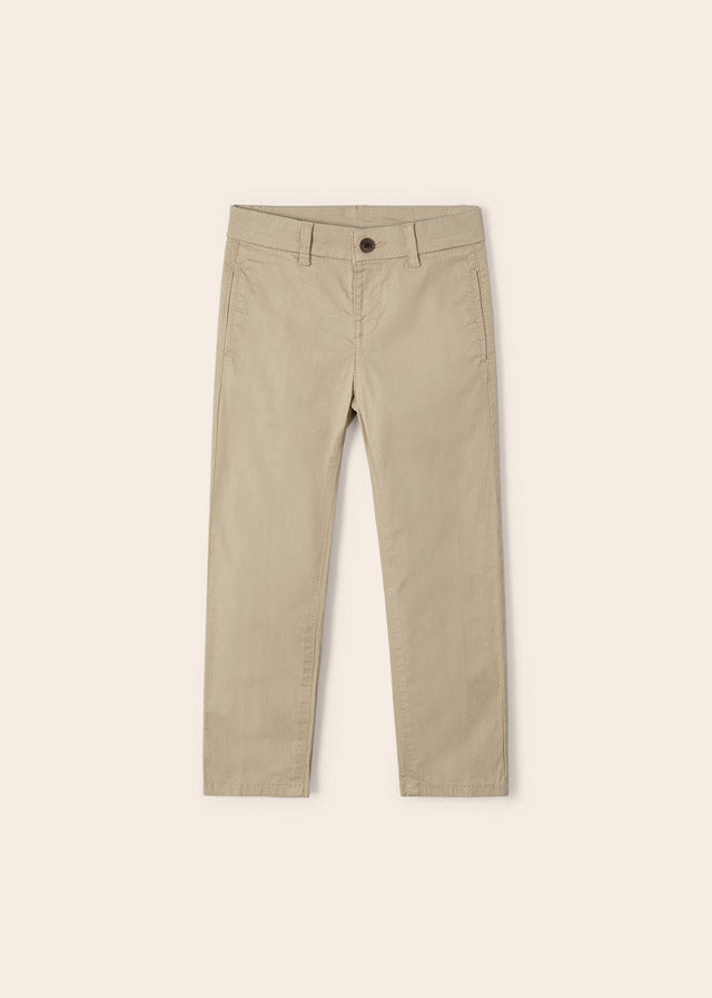 Mayoral Twill basic trousers for boy - Sand Mayoral