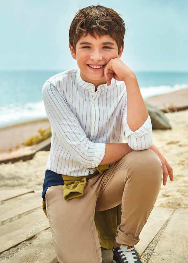 Mayoral Basic trousers for teen boy - Cinammon Mayoral