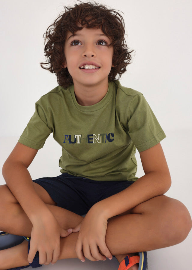 Mayoral Basic s/s t-shirt for teen boy - Leaf Mayoral