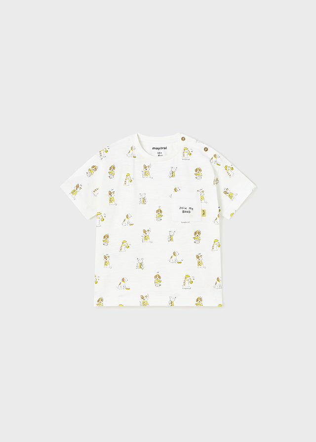 Mayoral S/s t-shirt for baby boy - White Mayoral