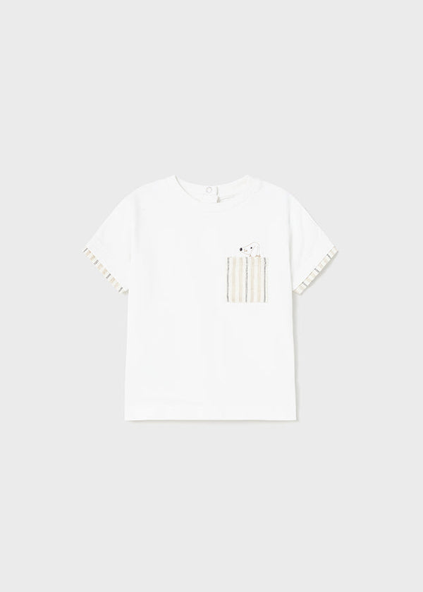 Mayoral S/s t-shirt for baby boy - Oat Mayoral