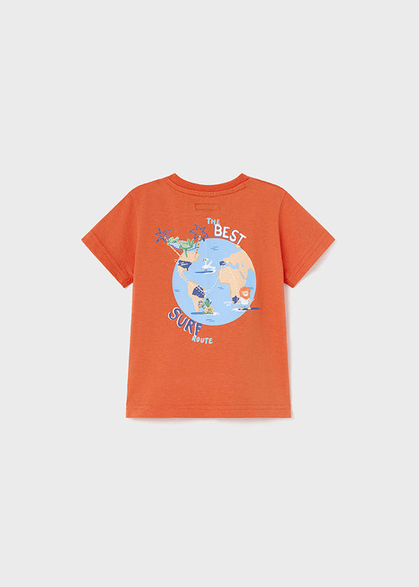 Mayoral S/s t-shirt for baby boy - Grapefruit Mayoral