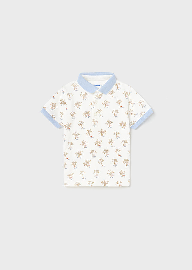 Mayoral Polo s/s large print for baby boy - Palms Mayoral