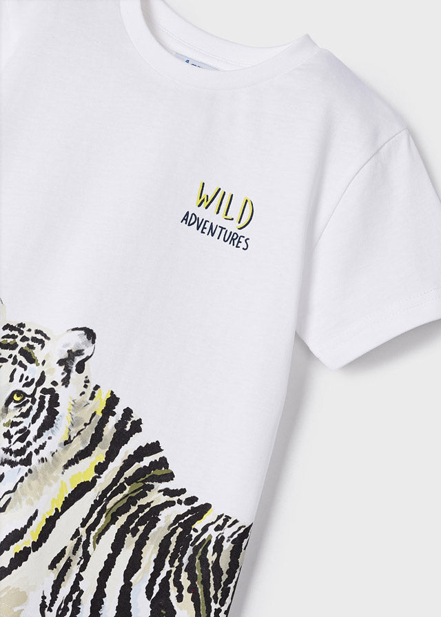 Mayoral S/s t-shirt for boy - White Mayoral