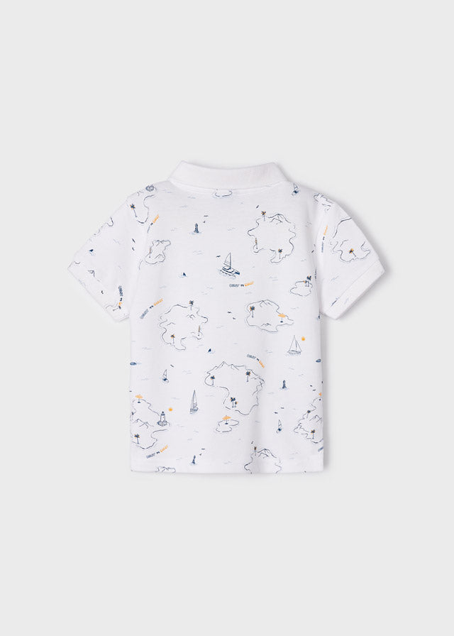 Mayoral S/s polo for boy - White Mayoral