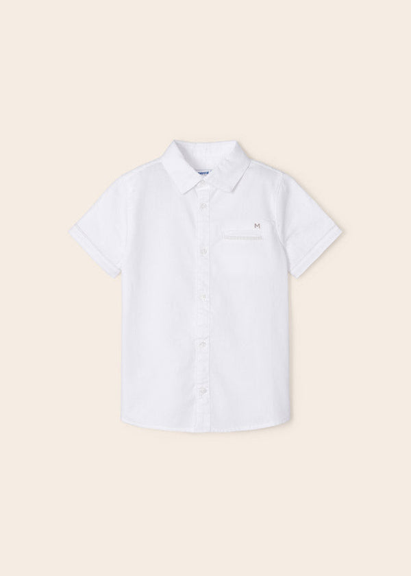 Mayoral S/s shirt for boy - White Mayoral