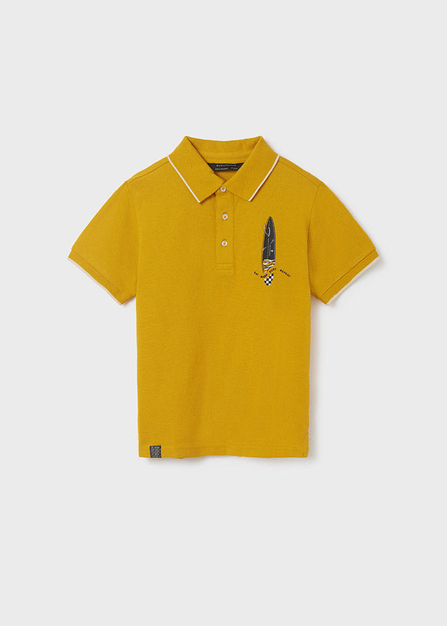 Mayoral S/s polo for teen boy - Curry Mayoral