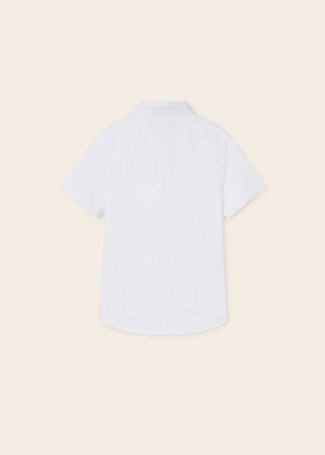 Mayoral Short sleeve dress shirt for teen boy - White Mayoral