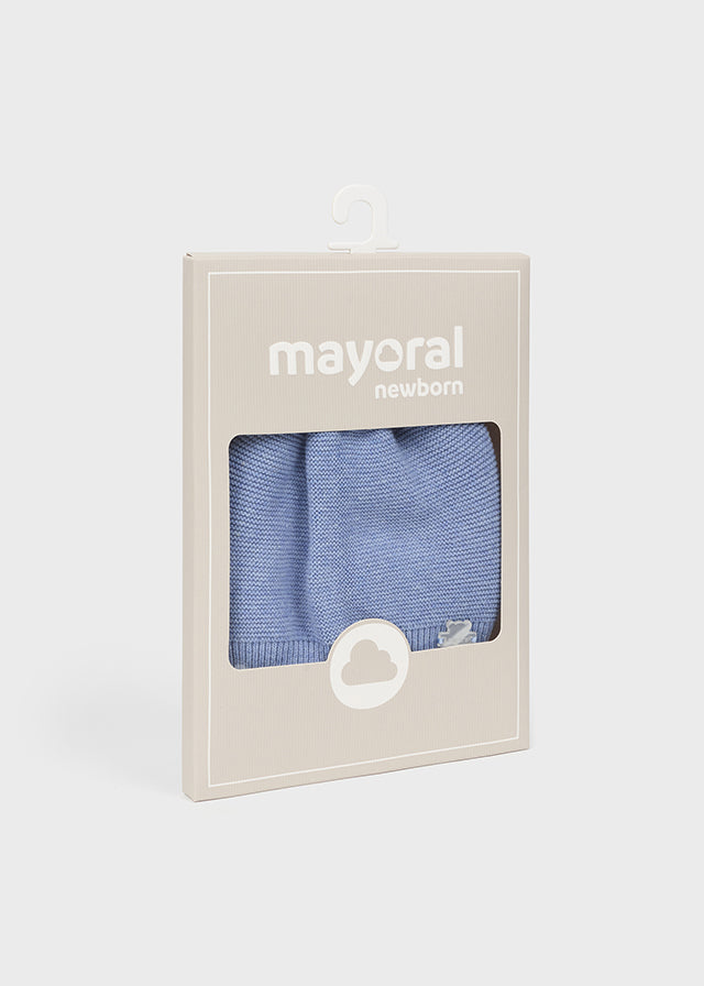 Mayoral Knit cap for newborn boy - Blue Mayoral