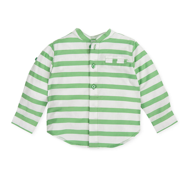 Boy Mi Casa Shirt-Green Tutto Piccolo