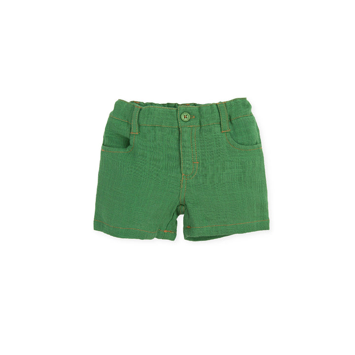 Boy Mi Casa Bermuda Shorts-Green Tutto Piccolo