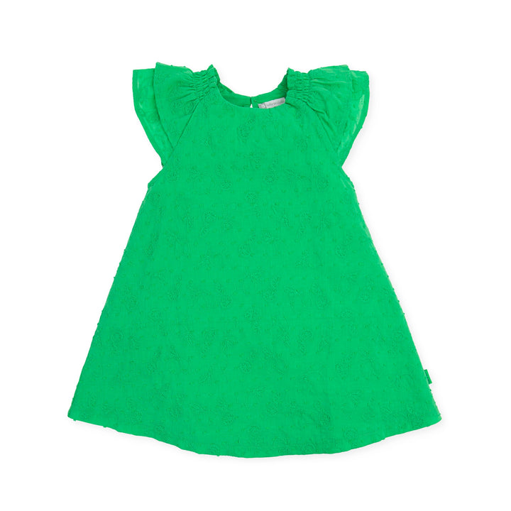 Girl Limón Y Sal Dress-Green Tutto Piccolo