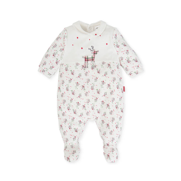 Unisex C.L.L piz Babygrow-Chemical White Tutto Piccolo