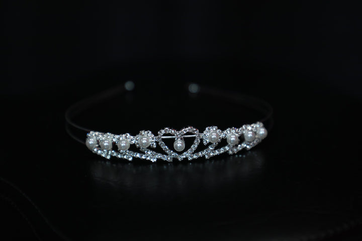 Dazzling rhinestone tiara crown for special occasions.