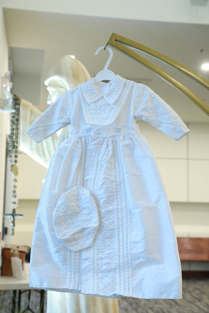 Baby Boy Formal White Christening Baptism suit (3) – White Kids Chic