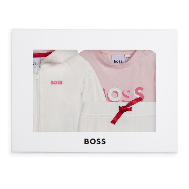 Tracksuit+Ls Tshirt Gift Box - Off white BOSS