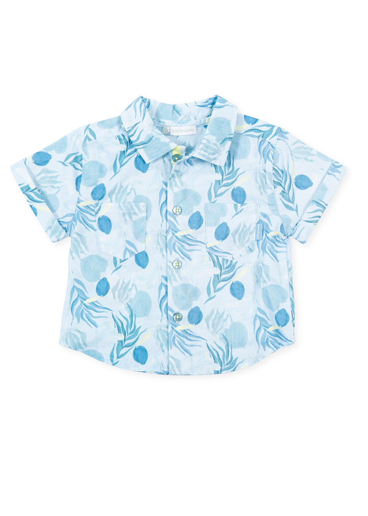 Funky Shirt for Boy - Turquoise Tutto Piccolo