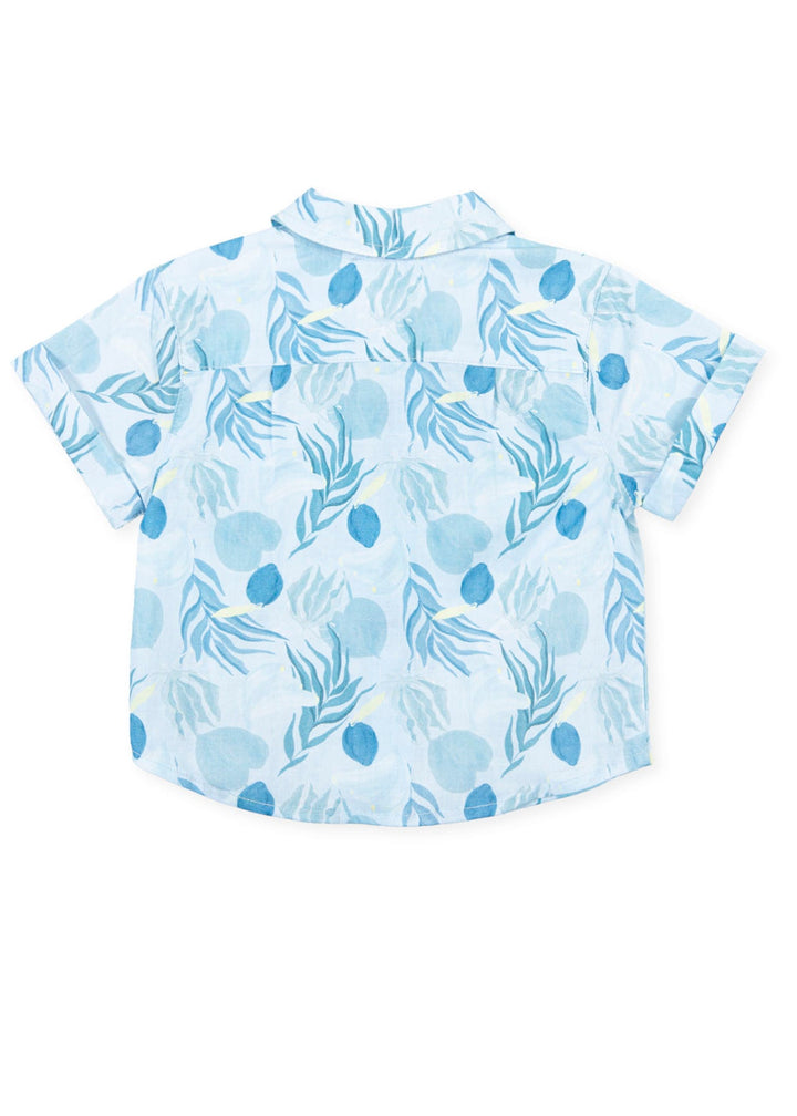 Funky Shirt for Boy - Turquoise Tutto Piccolo